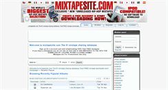 Desktop Screenshot of mixtapesite.com